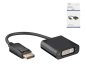 Preview: DINIC adapter 1.2 DisplayPort to DVI-D, DP plug - DVI socket 1080p max.(1920x1200 60Hz)black, DINIC box with Euro hole, 0.15m